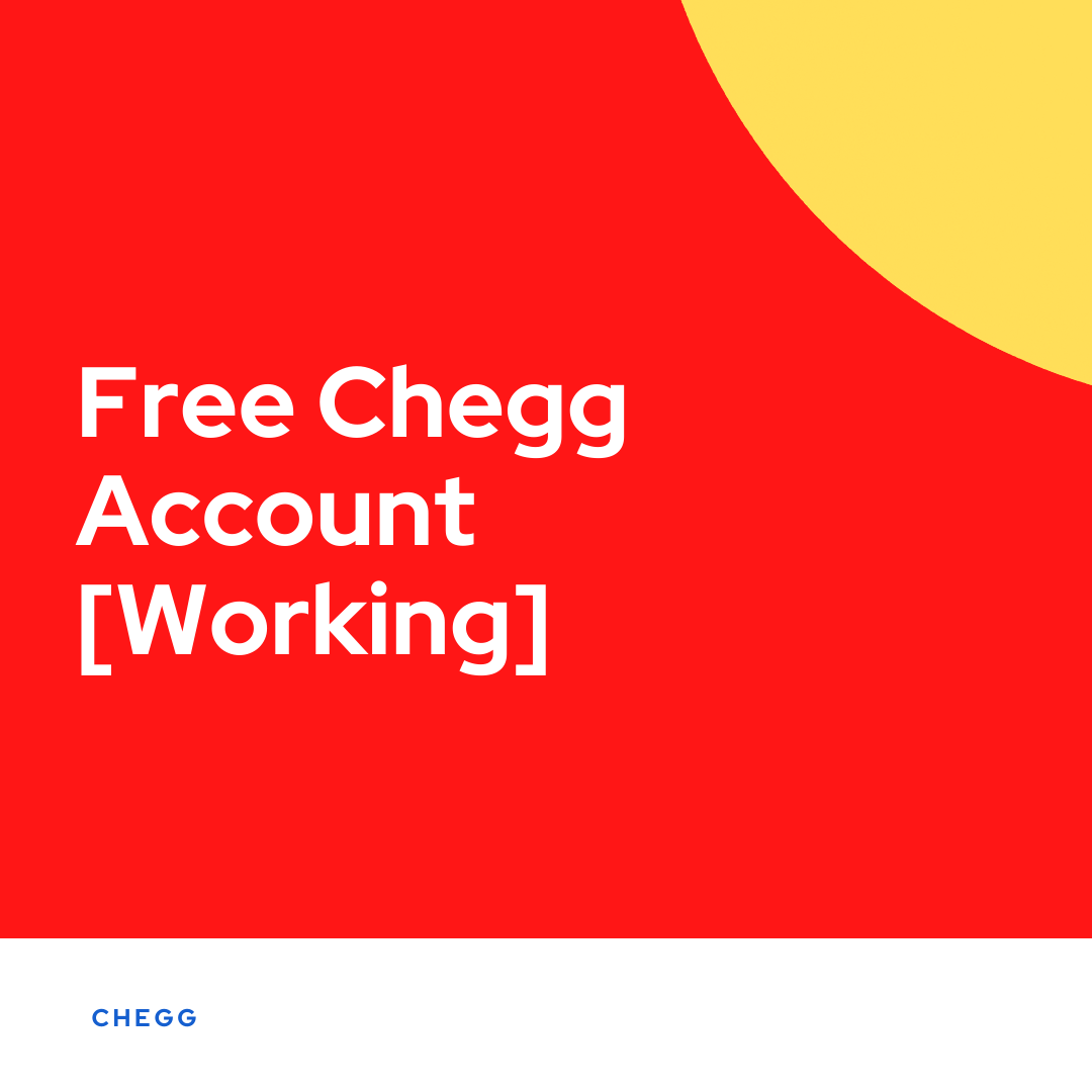 Free Chegg Account [Working] **2024**