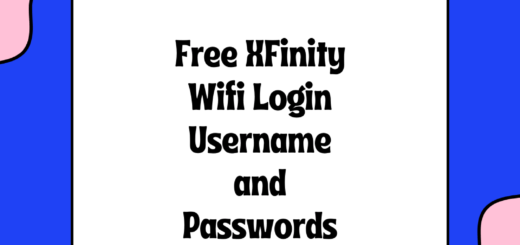 Free XFinity Wifi Login Username and Passwords