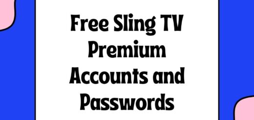 Free Sling TV Premium Accounts and Passwords