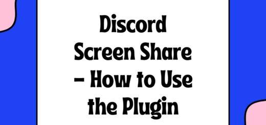 Discord Screen Share - How to Use the Plugin