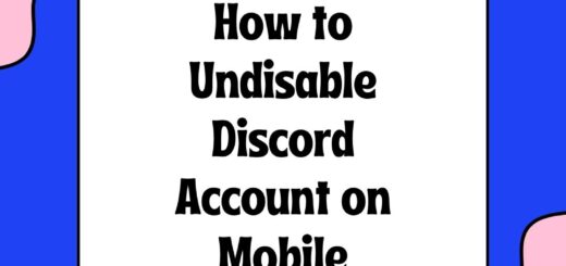 How to Undisable Discord Account on Mobile