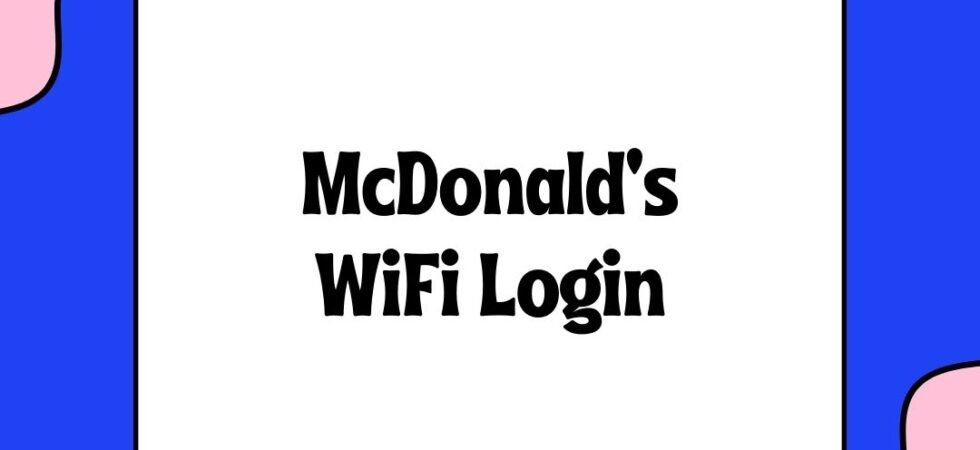 McDonald's WiFi Login