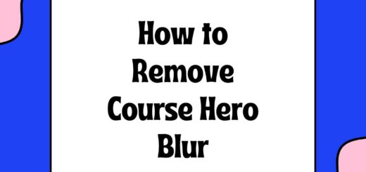 How to Remove Course Hero Blur