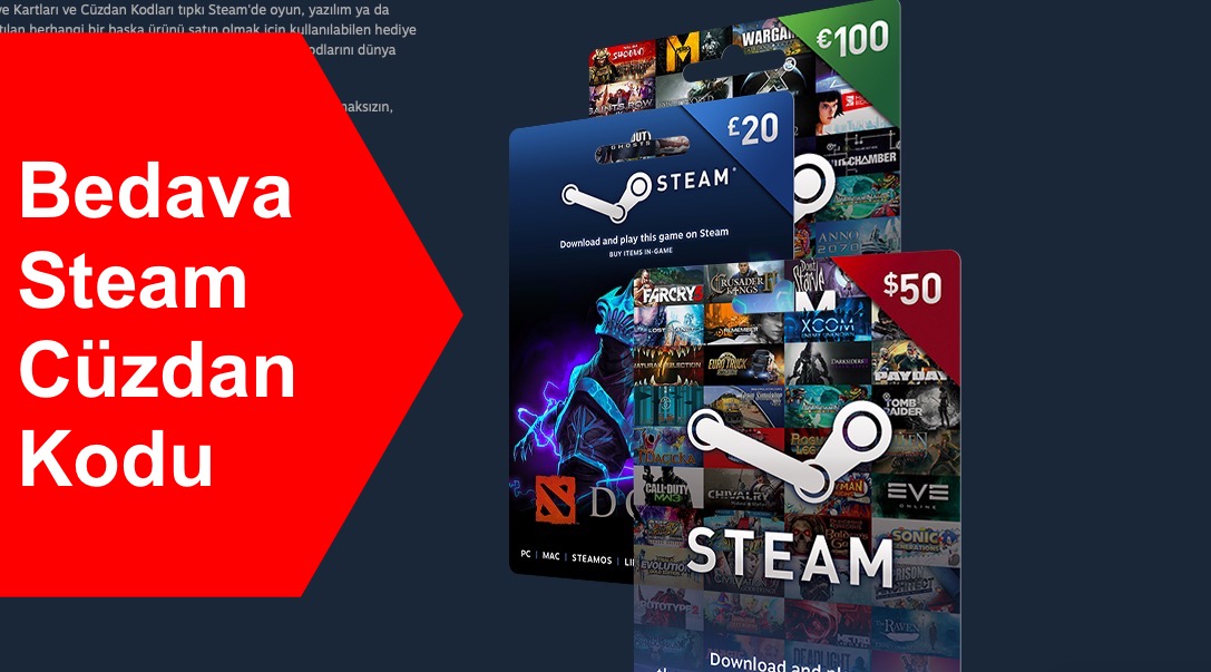 Bedava Steam Cüzdan Kodu